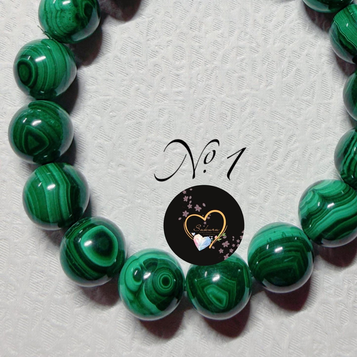 NO.1 Beautiful x Alluring Natural MALACHITE Stone Bracelet