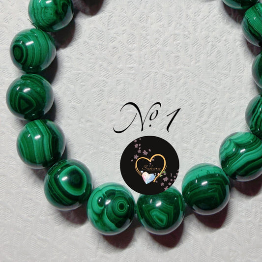 NO.1 Beautiful x Alluring Natural MALACHITE Stone Bracelet