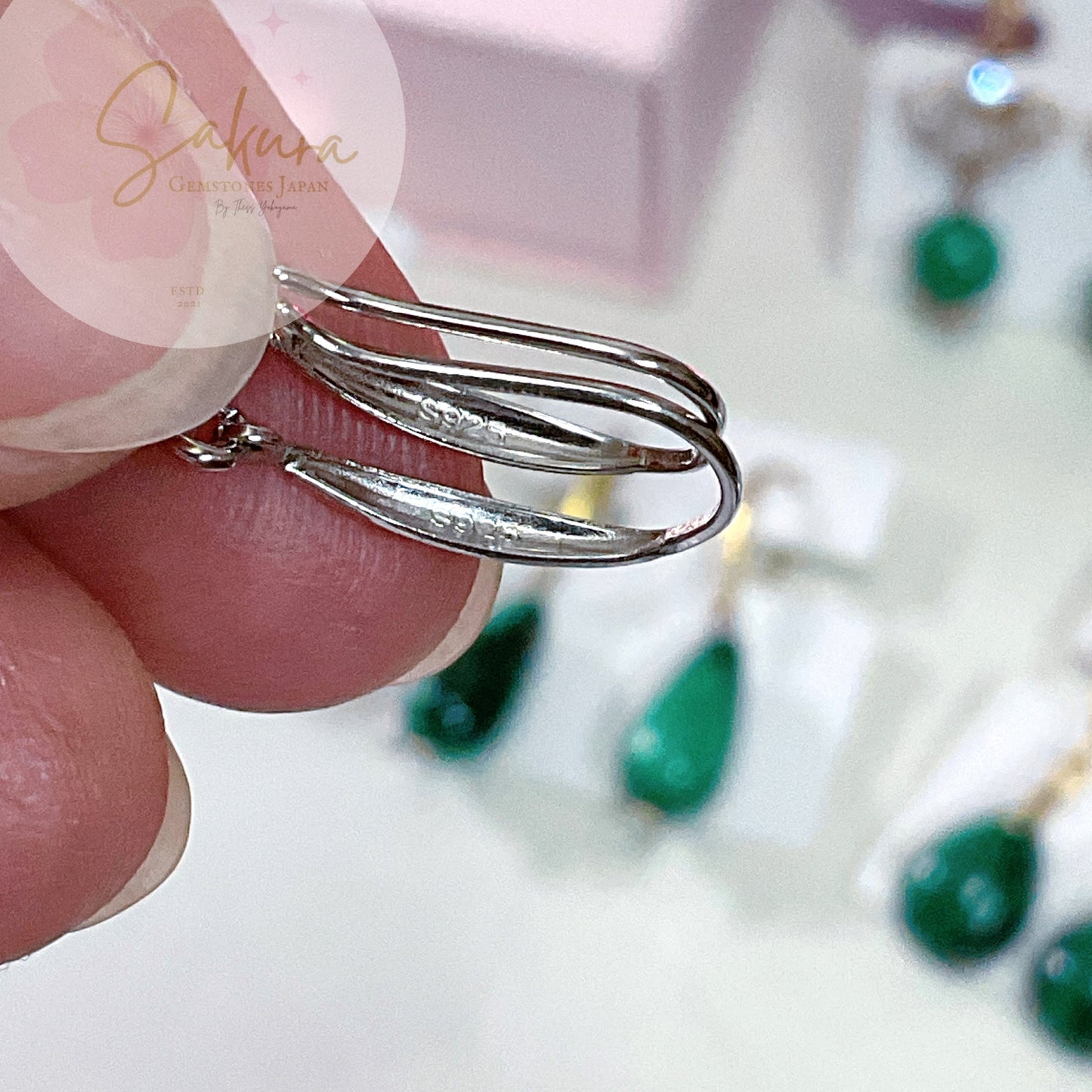 Malachite Drop s925 Sterling Silver Earrings