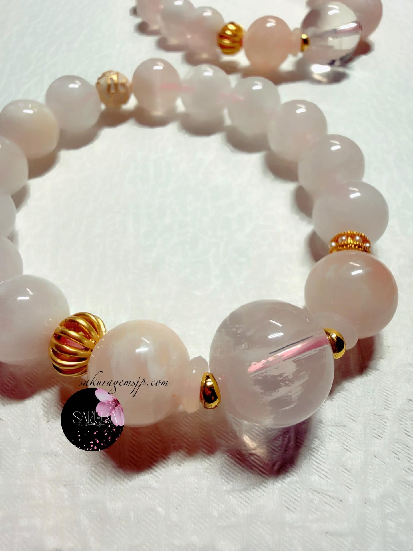 Natural Stone Pink SERICITE in Quartz ( desabure by: im sakura )