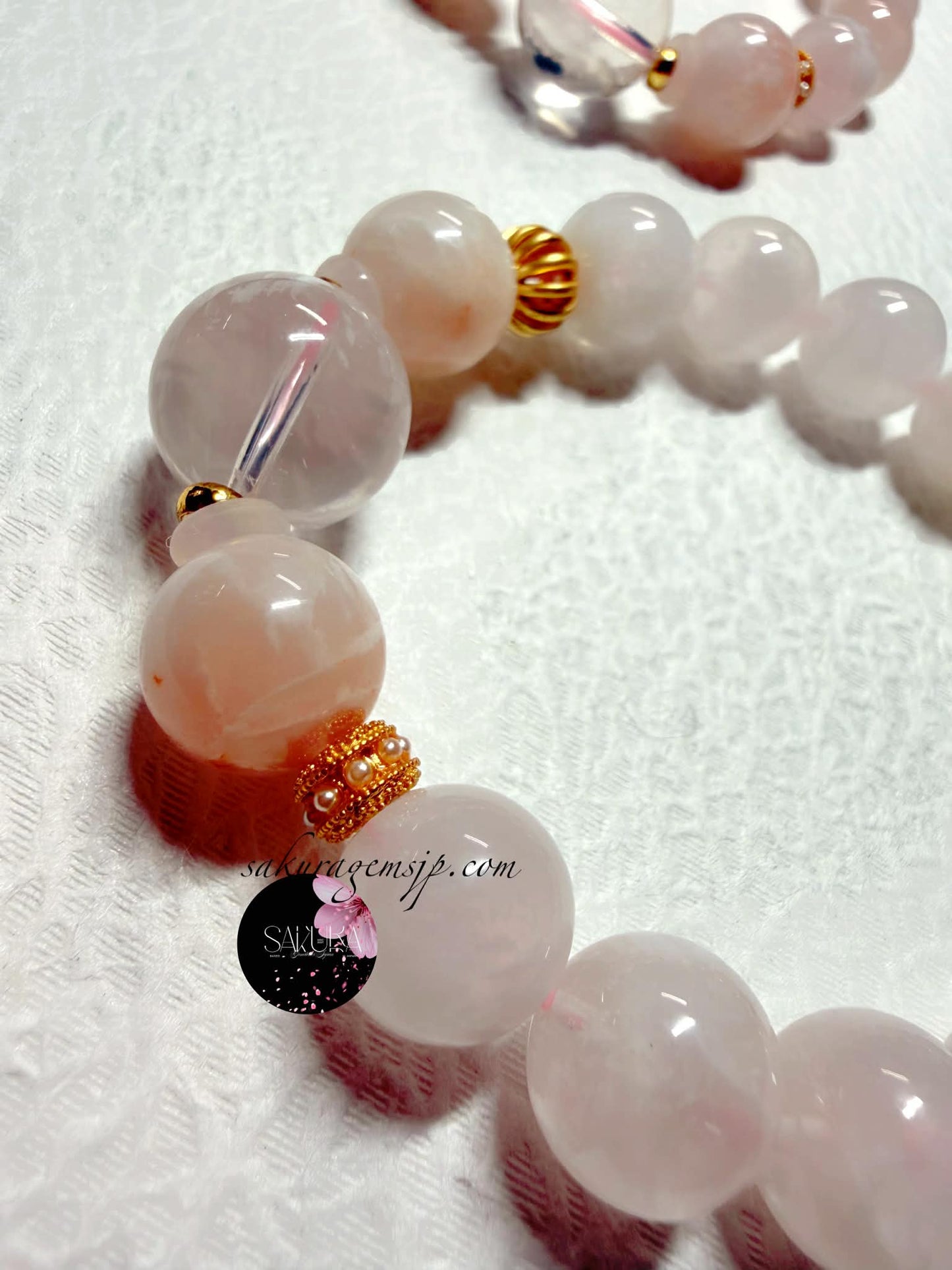 Natural Stone Pink SERICITE in Quartz ( desabure by: im sakura )