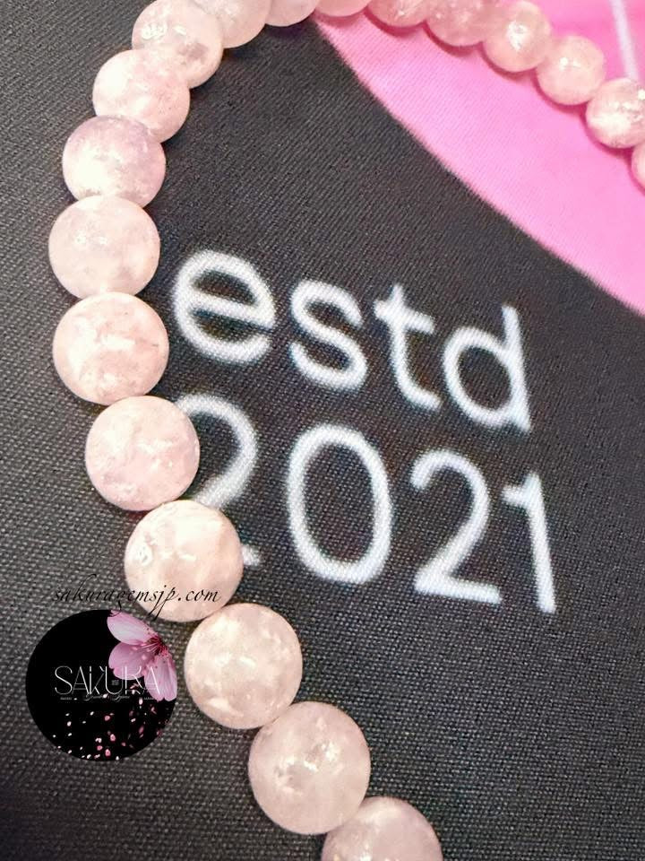 Pink Mica / Pink Muscovite (Necklace and Dangling Earrings ) SET