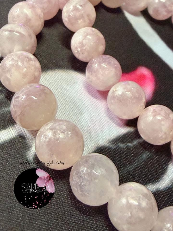 Pink Mica / Pink Muscovite (Necklace and Dangling Earrings ) SET