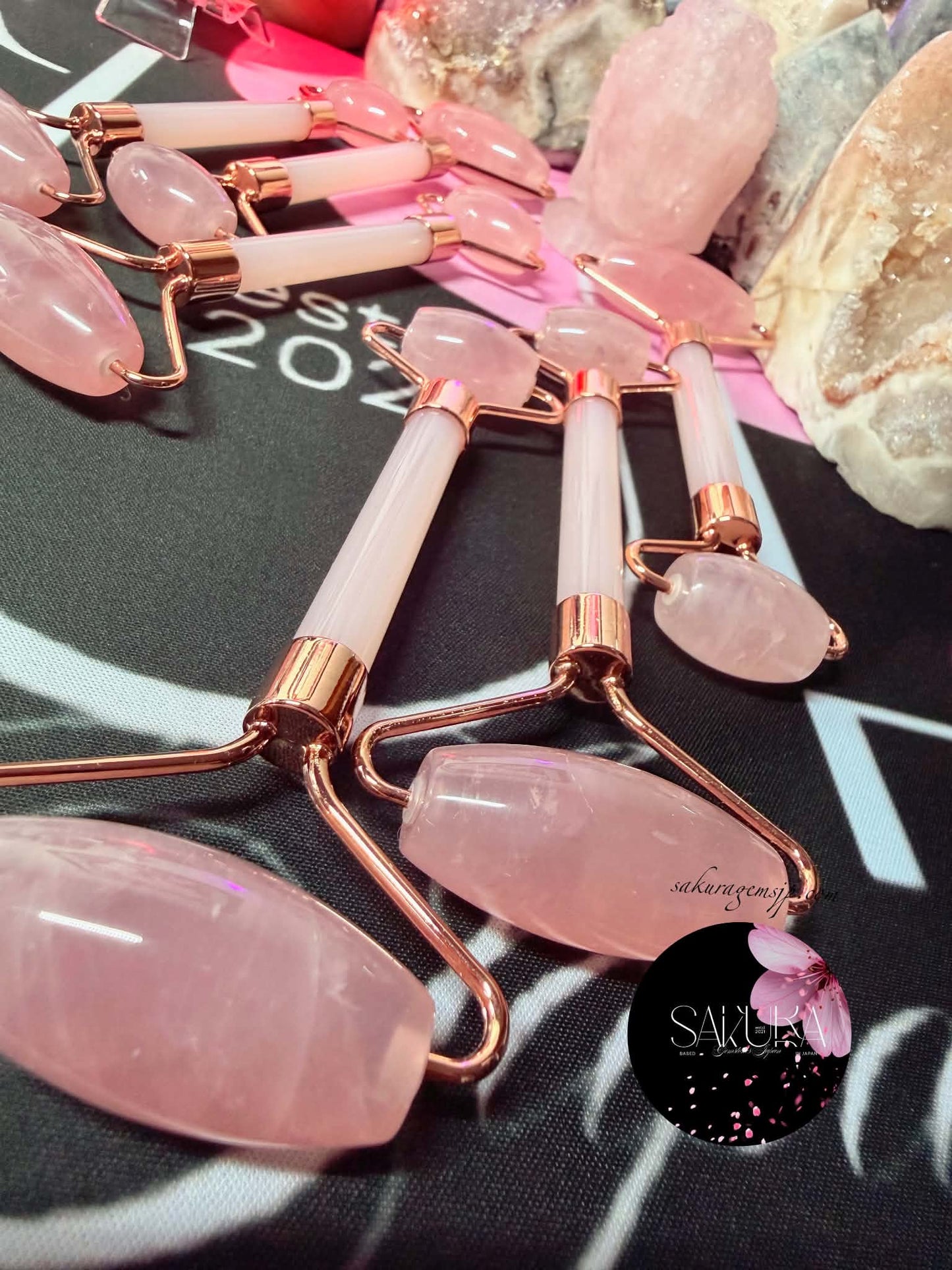 Premium Grade Rose Quartz ~face roller~