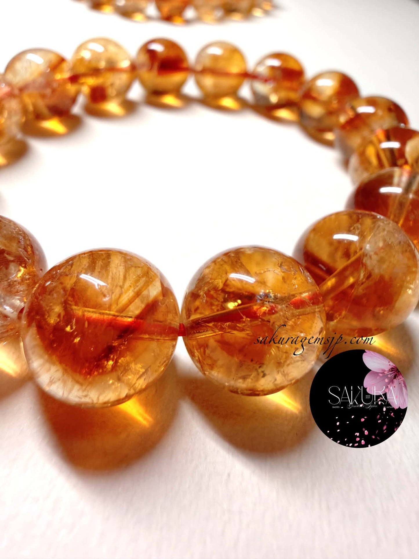 Pyramid Phantom Rainbow 🌈 Citrine Bracelet