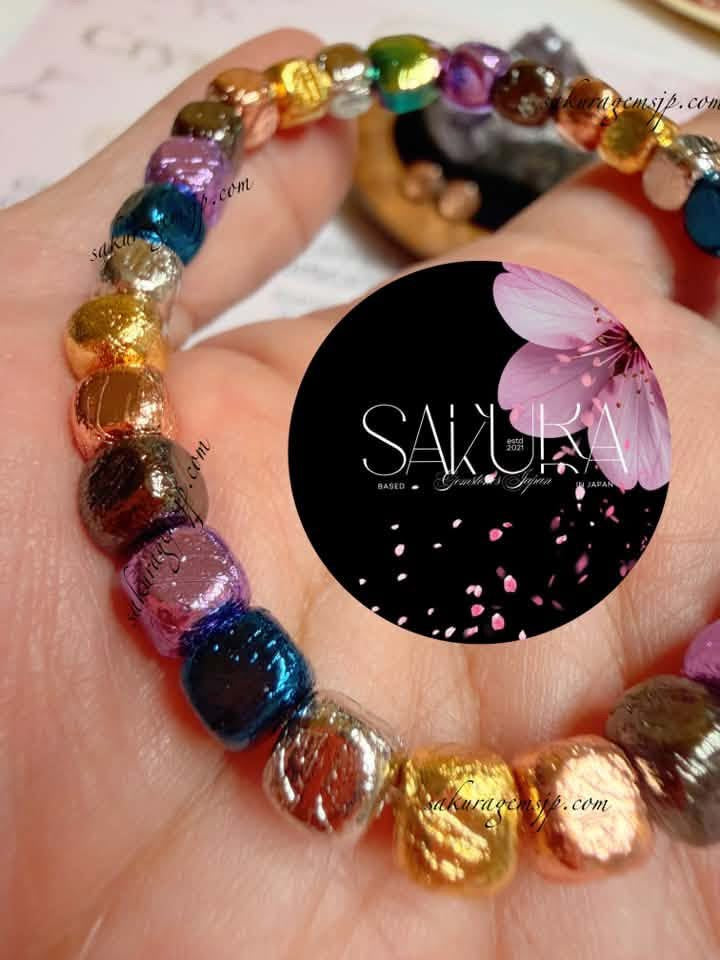 Meteorite Bracelet  “Cosmic Gemstone Bracelet”