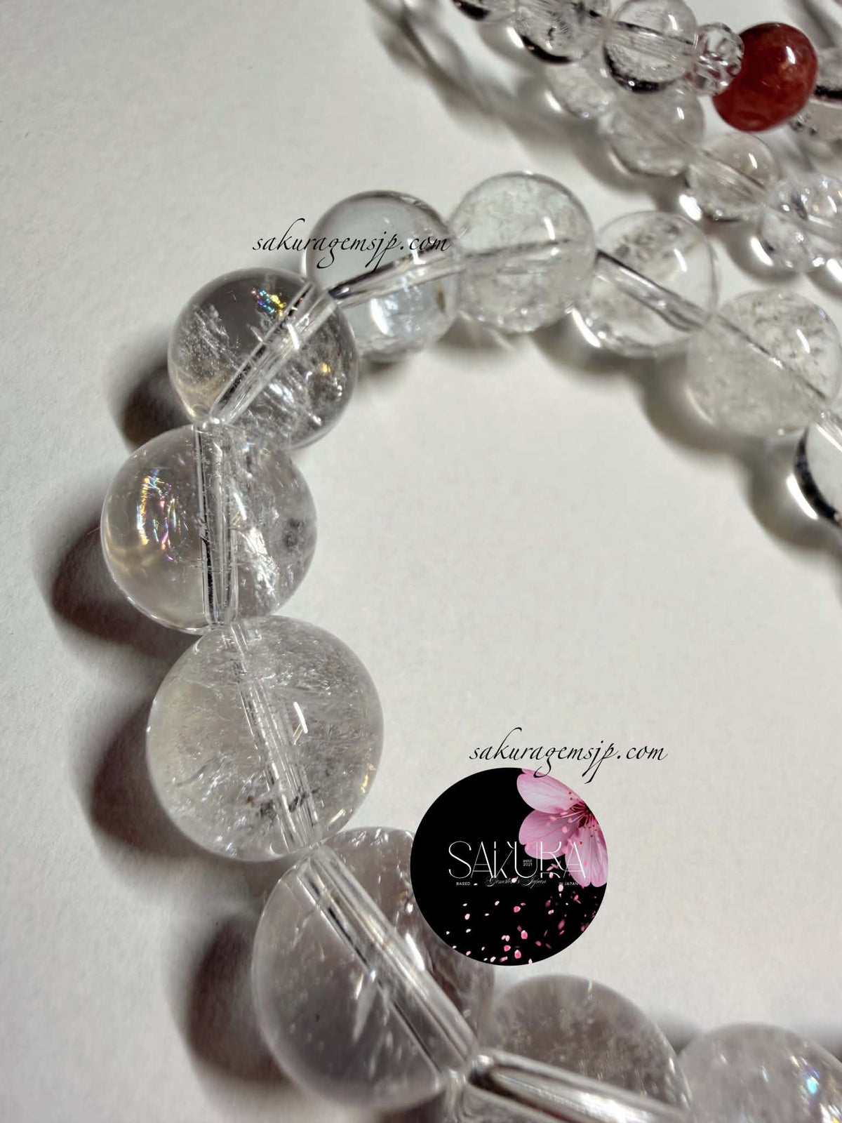 Rodhochrosite x Himalayan Quartz Bracelet