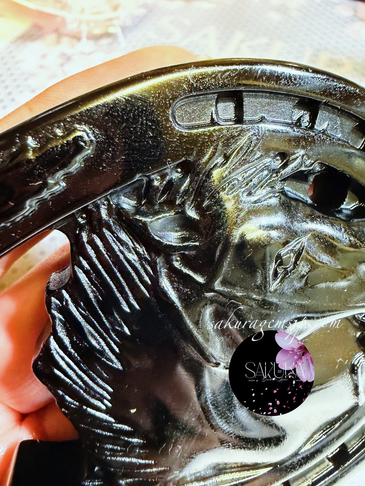 Black Obsidian Horseshoe Carving 🖤🐴
