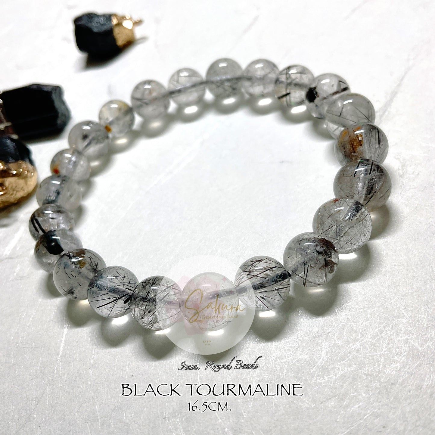 BLACK Tourmaline Bracelet