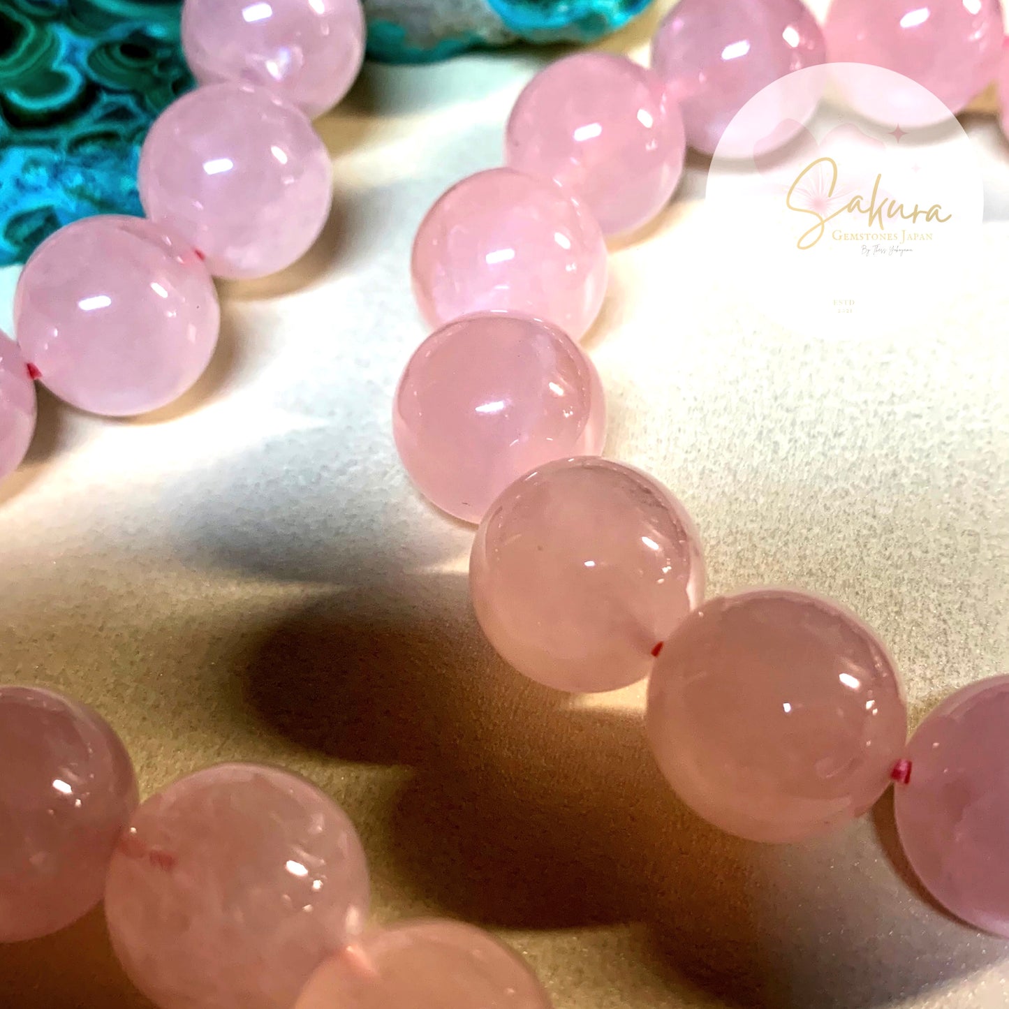 14mm. Round Beads Gentle Pink ROSE QUARTZ